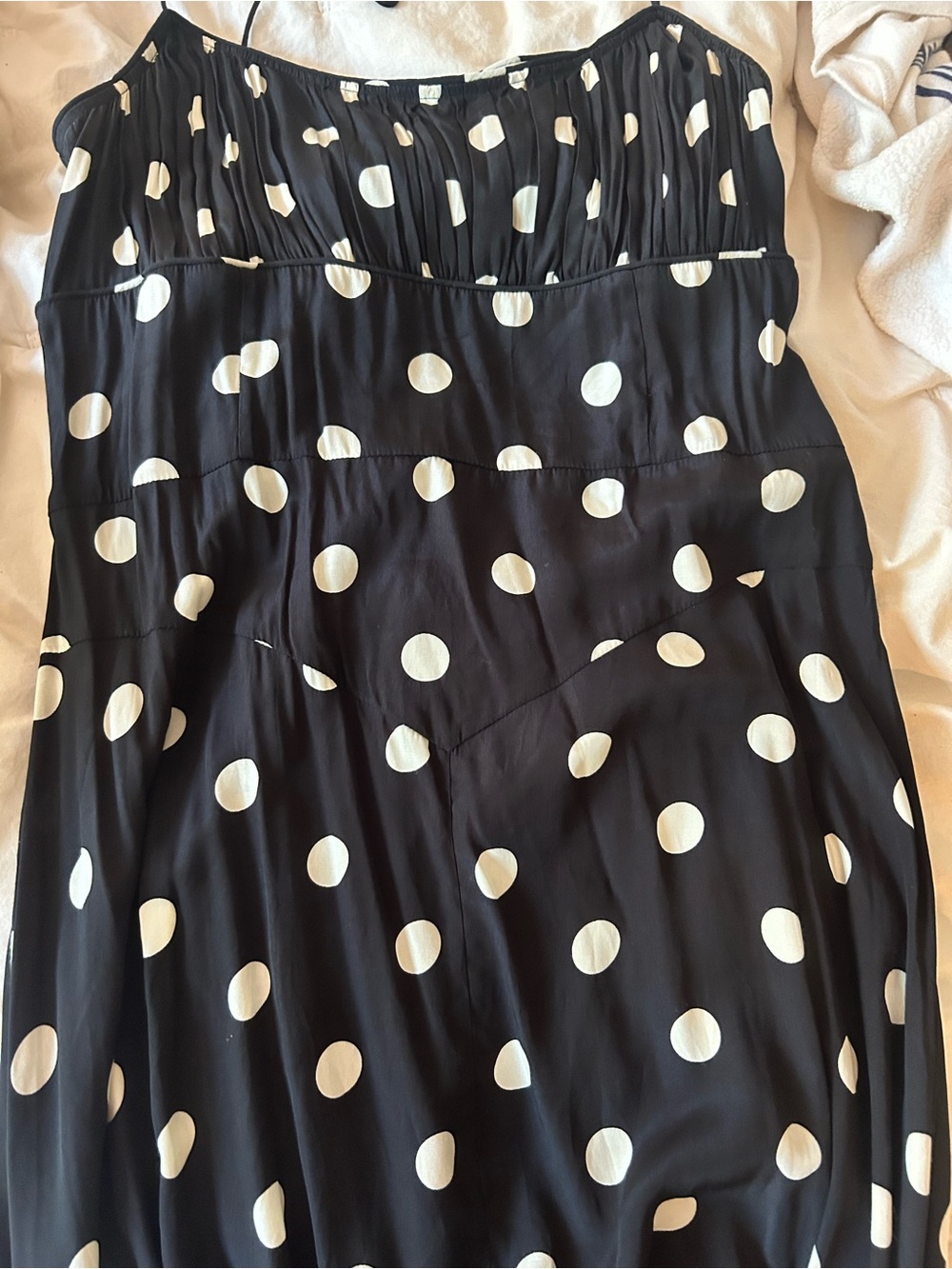 Doen Black and White Polka Dot Maxi Dress - Picture 2 of 5